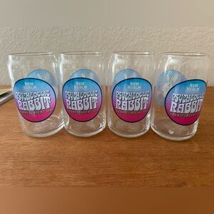New Realm Psychedelic Rabbit Glasses Set